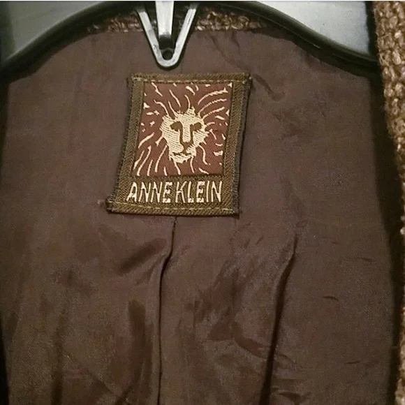 Vintage Anne Klein Brown Tweed Blazer - Picture 5 of 6